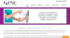 Desktop Screenshot of primareltd.com