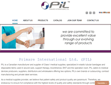 Tablet Screenshot of primareltd.com